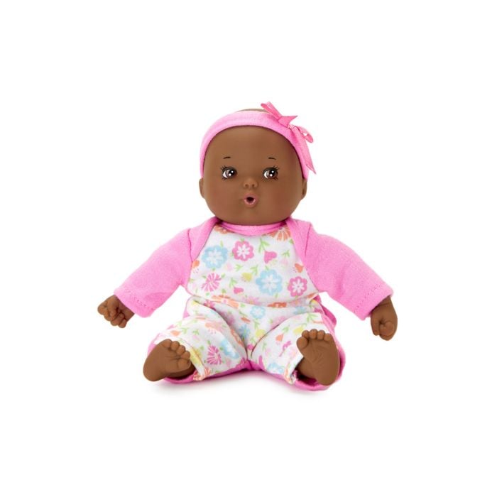 Little Cuties Pink Baby Doll, Dark Skin Tone - Persnickety Shop