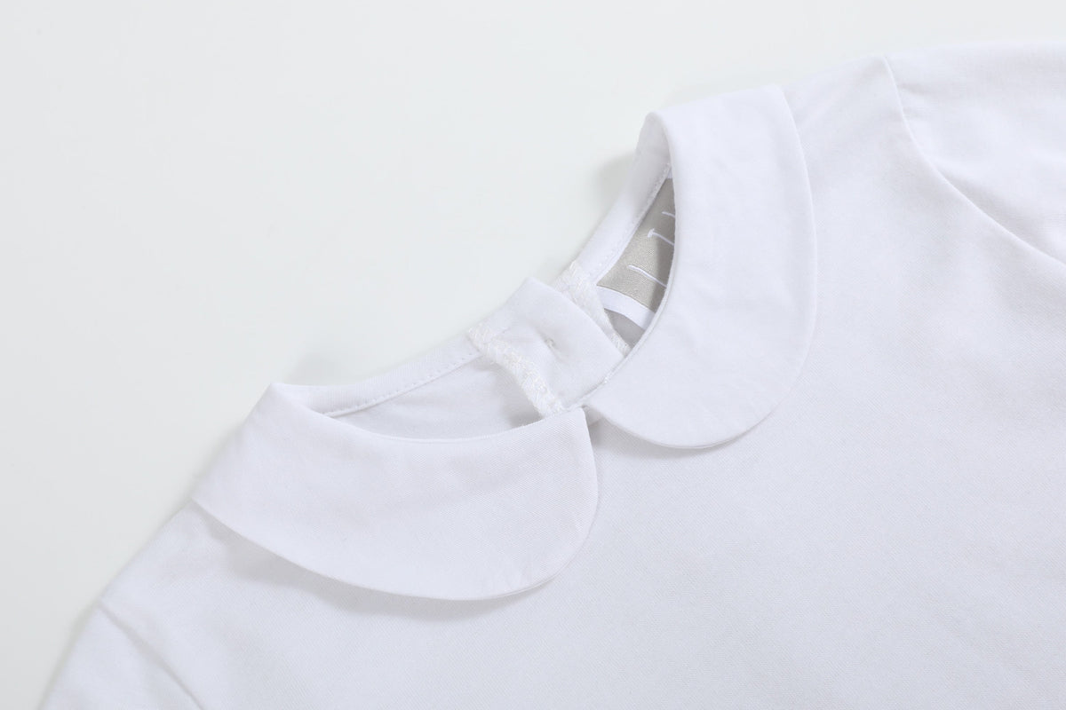 Lil Cactus White Collared Shirt
