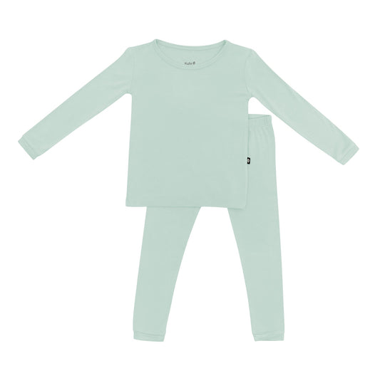 Kyte Long Sleeve Pajamas in Sage - Persnickety Shop