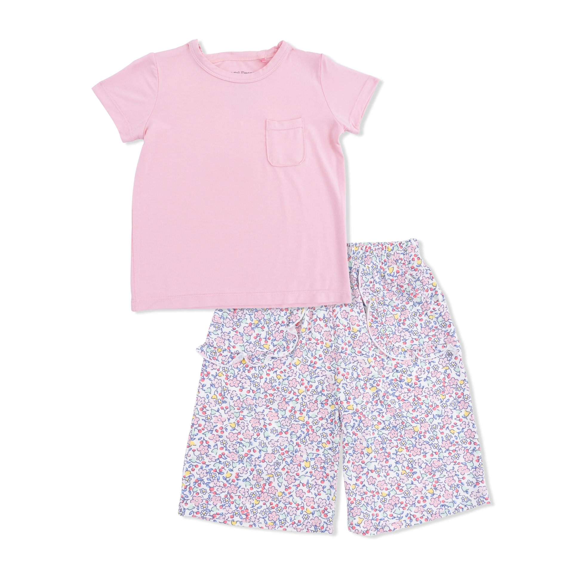 Elizabeth's Garden - Short Sleeve Shirt with Wide Leg Pant - Persnickety Shop