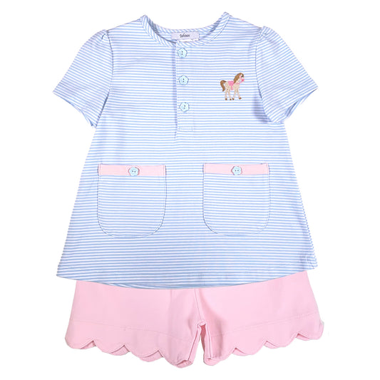 Ishtex HORSE GIRL'S SHORTS SET - Persnickety Shop