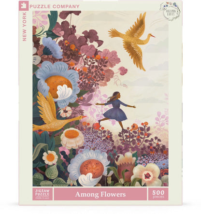 Among Flowers 500 Piece Jigsaw Puzzle Regular price - Persnickety Shop