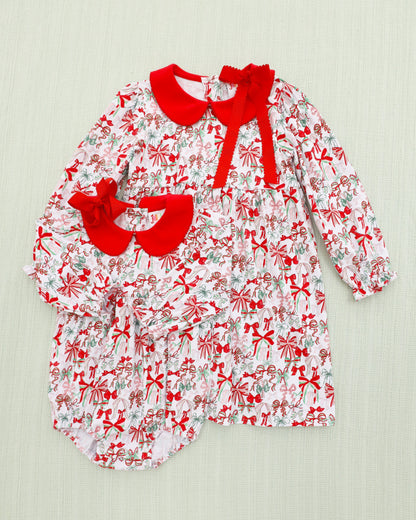 PRE-ORDER |Wrapped in a Bow Charlotte Dress Jellybean by Smock Candy - Persnickety Shop