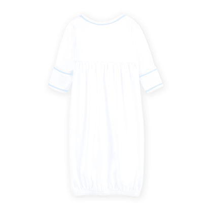 Leaping Bunnies Gathered Gown - Light Blue - Persnickety Shop