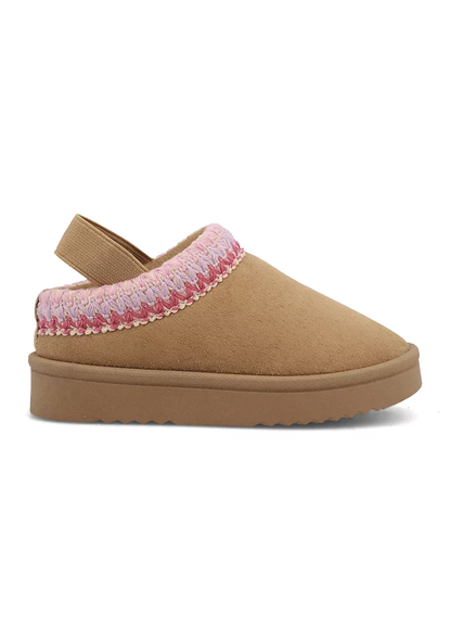 Mia Little Kid Girls Lil Tabbee Chestnut Cozy Clogs TODDLER