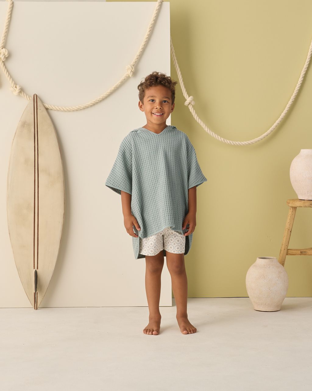 BOARDSHORT GREEN FLEUR - Persnickety Shop