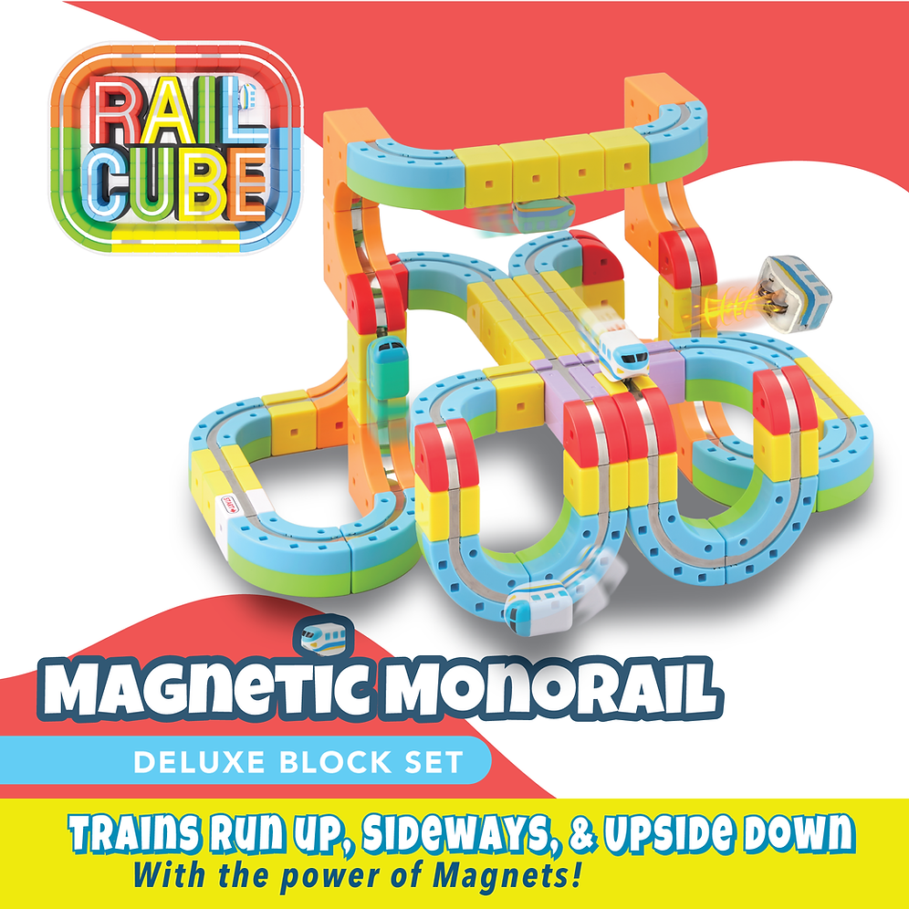 Rail Cube Magnetic Monorail Deluxe Set - Persnickety Shop