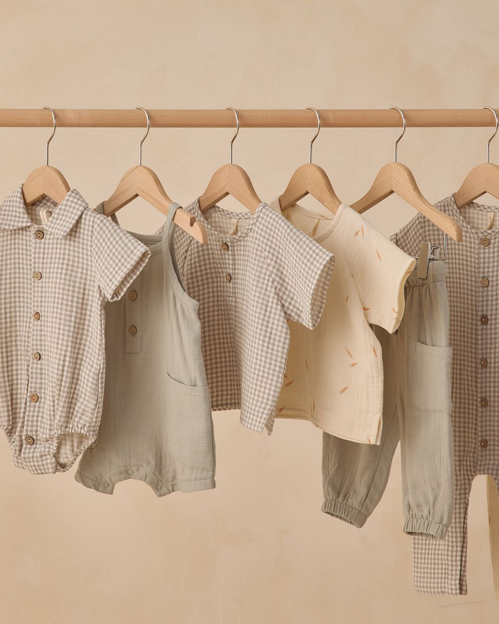 Matteo Romper || Sage Gingham - Persnickety Shop