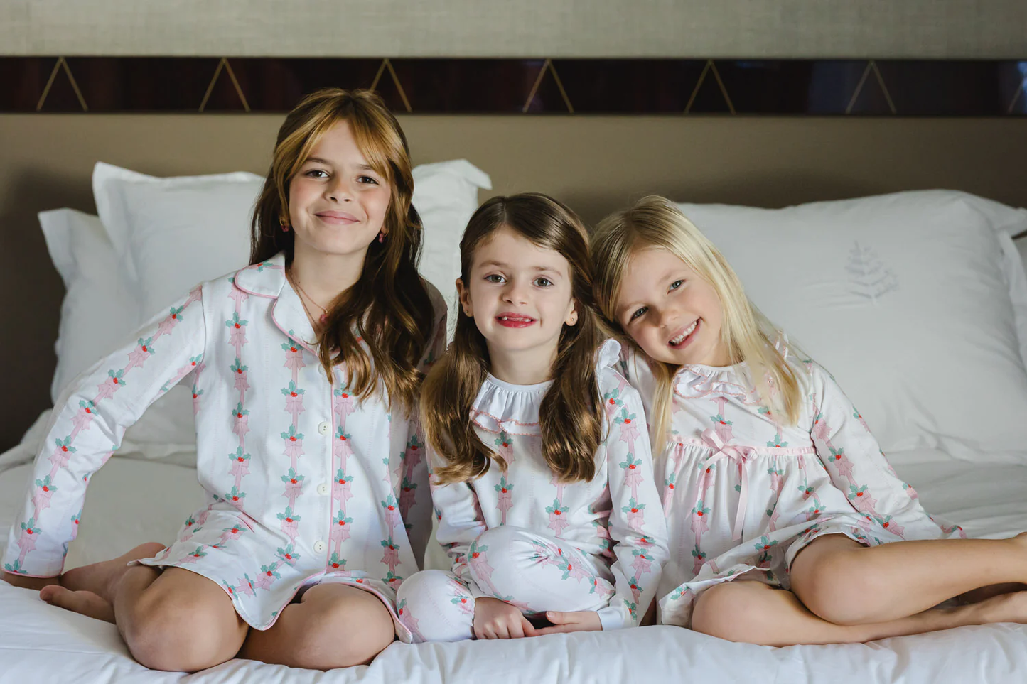 Sal & Pimenta Pink Mistletoe Girl Pajama - Persnickety Shop