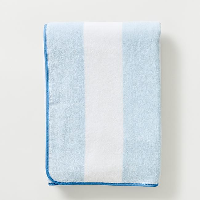 Beach Towel Light Blue Stripe - Persnickety Shop