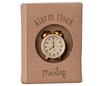 Maileg NEW Alarm clock, Mouse - Powder