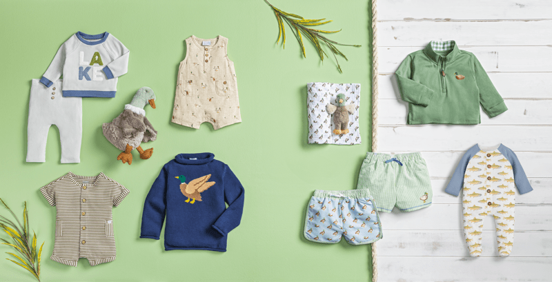 Mallard Swaddle & Rattle Set - Persnickety Shop