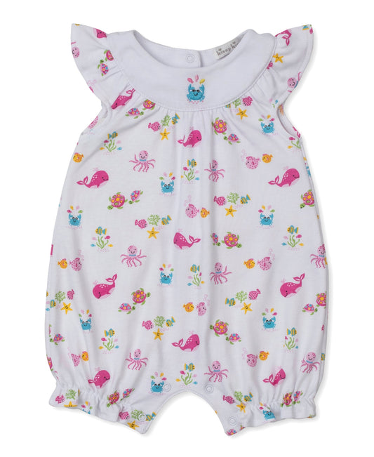 Kissy Kissy Ocean Antics Pink Short Playsuit - Persnickety Shop