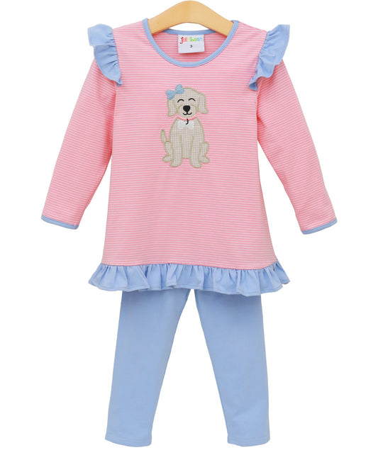 PRE-ORDER | My Best Friend Flutter Pant Set Jellybean by Smock Candy - Persnickety Shop