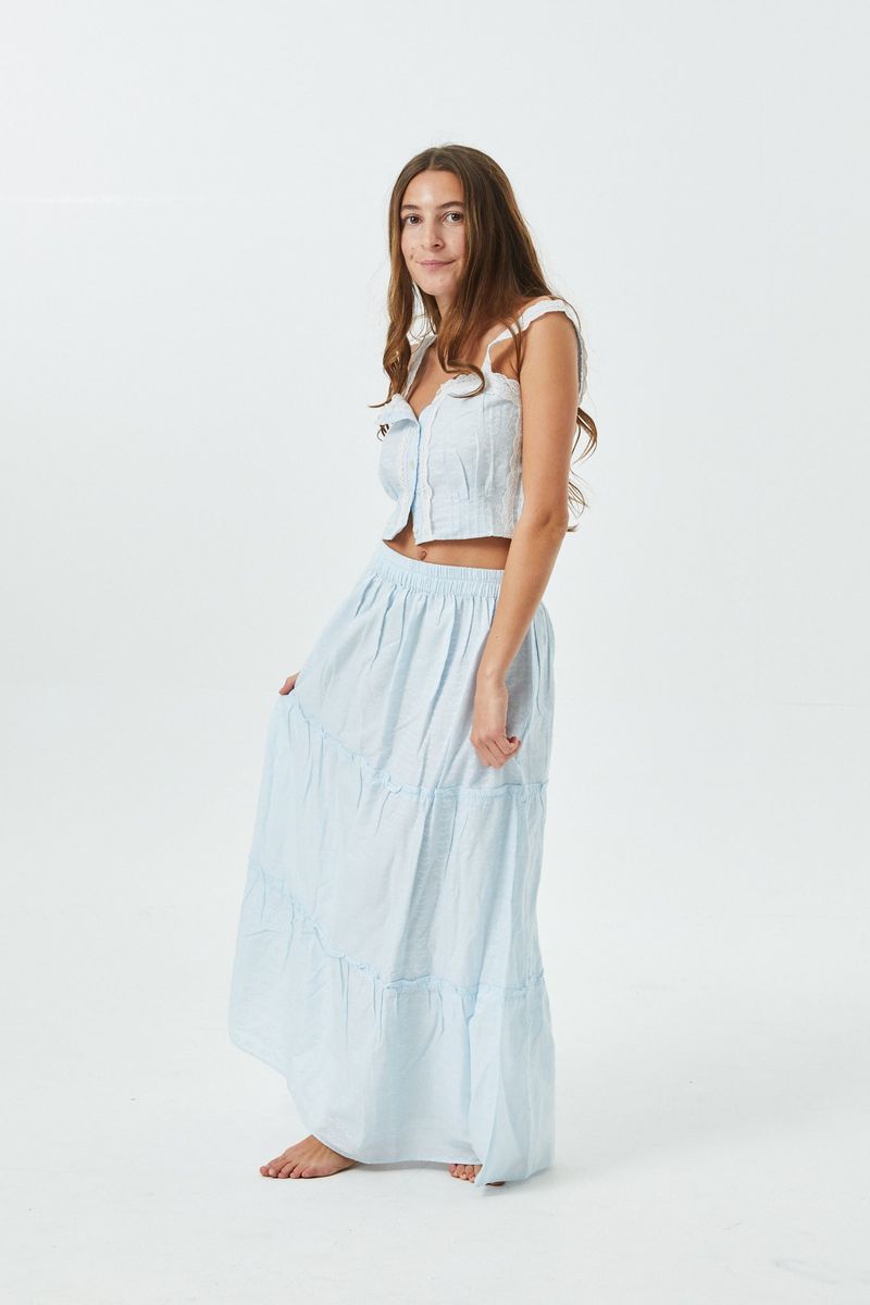 Skylar Pastel Blue Heart Tank Top - Persnickety Shop