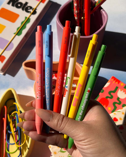 WRITE ON GEL PEN SET - YOU'RE THE CHERRY ON TOP Ban.Do