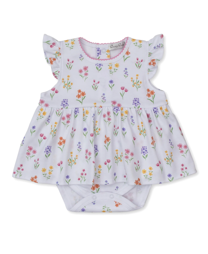 Kissy Kissy Summer Wildflowers White Bodysuit Dress - Persnickety Shop