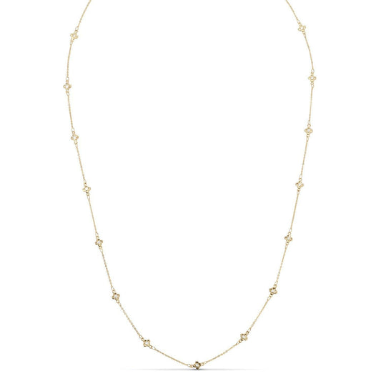Delicate CZ Accented quatrefoil Accented Necklace - Persnickety Shop