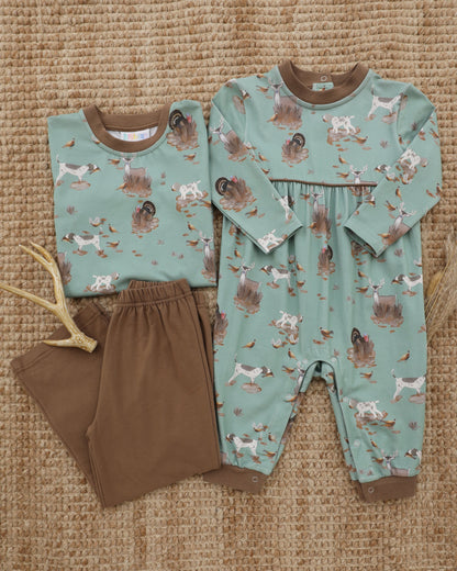 Jellybean by Smock Candy Heritage Hunt Patrick Romper