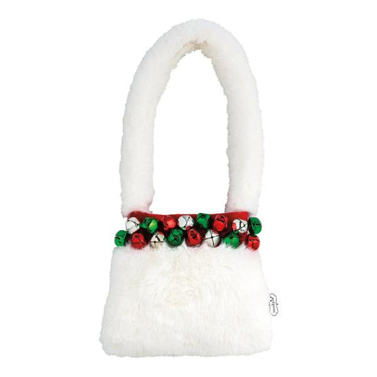 WHITE JINGLE BELL PURSE