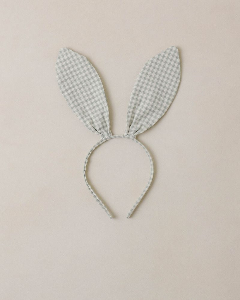 BUNNY HEADBAND EUCALYPTUS CHECK - Persnickety Shop