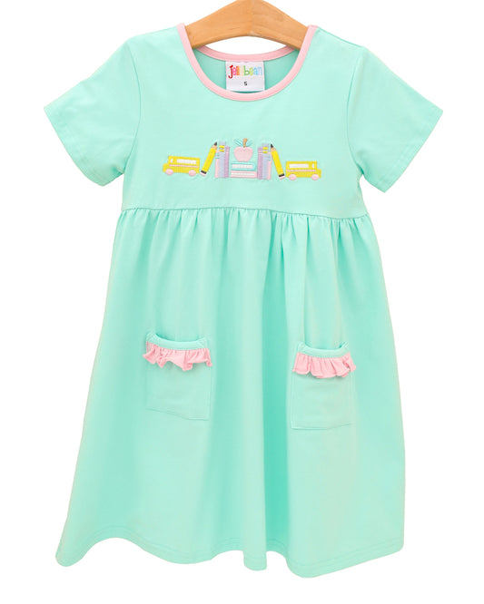 Wheels on the Bus Dress  by Jellybean Smock Candy - Persnickety Shop