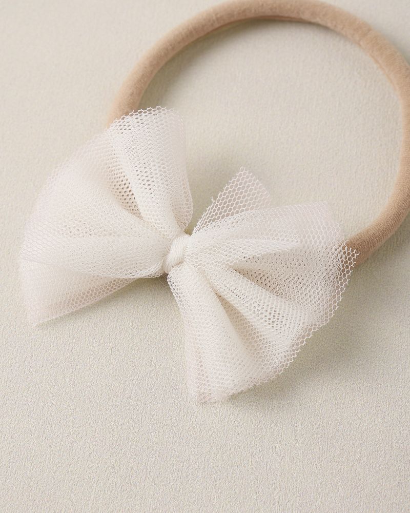 FLUTTER TULLE HEADBAND IVORY - Persnickety Shop