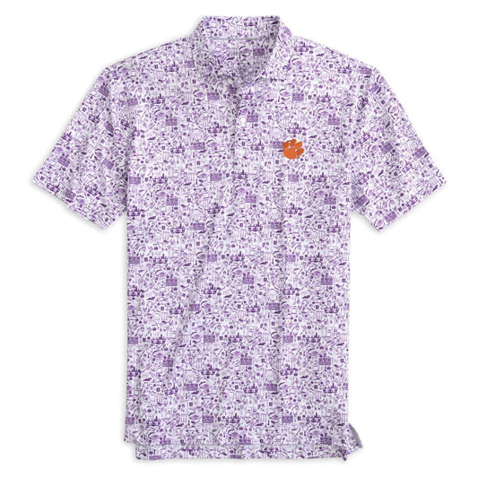 Johnnie-O South Clemson Tailgater 2.0 Jr. Printed Jersey Performance Polo - Persnickety Shop