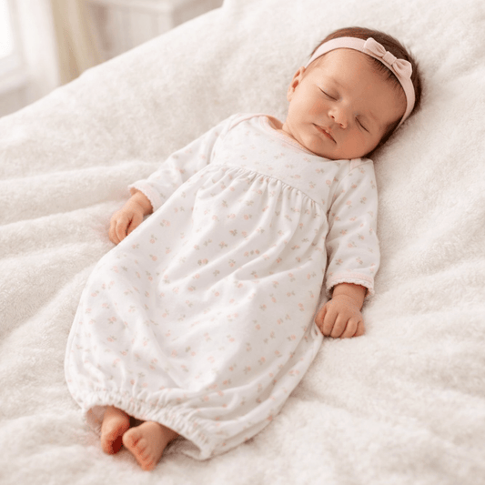 MAGNOLIA BABY Juliette's Classics Print Gathered Gown - Persnickety Shop