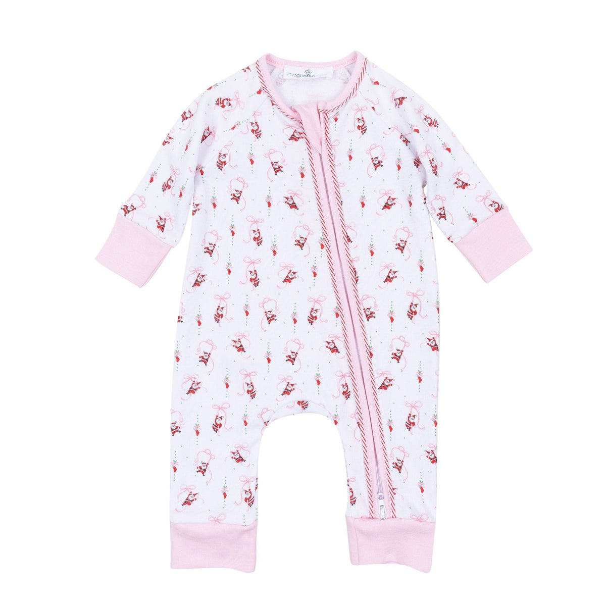 Magnolia Baby | Jolly Ribbons Print Zip Playsuit