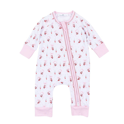 Magnolia Baby | Jolly Ribbons Print Zip Playsuit