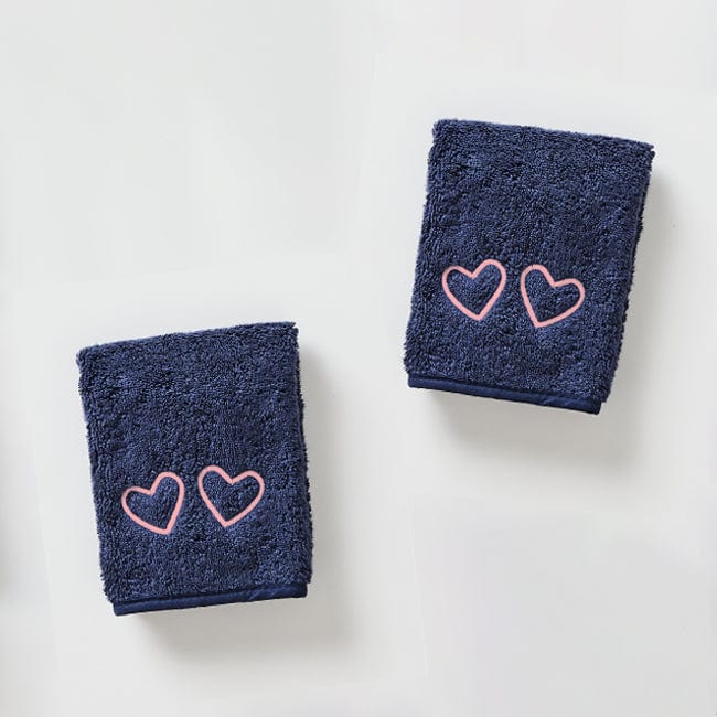 Makeup Towels Coral Heart