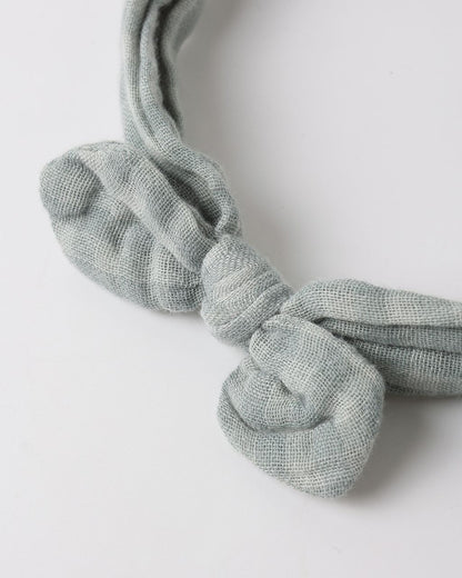 BABY BOW HEADBAND GREEN GINGHAM - Persnickety Shop