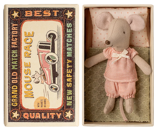 Maileg NEW Little Sister, Mouse in Matchbox