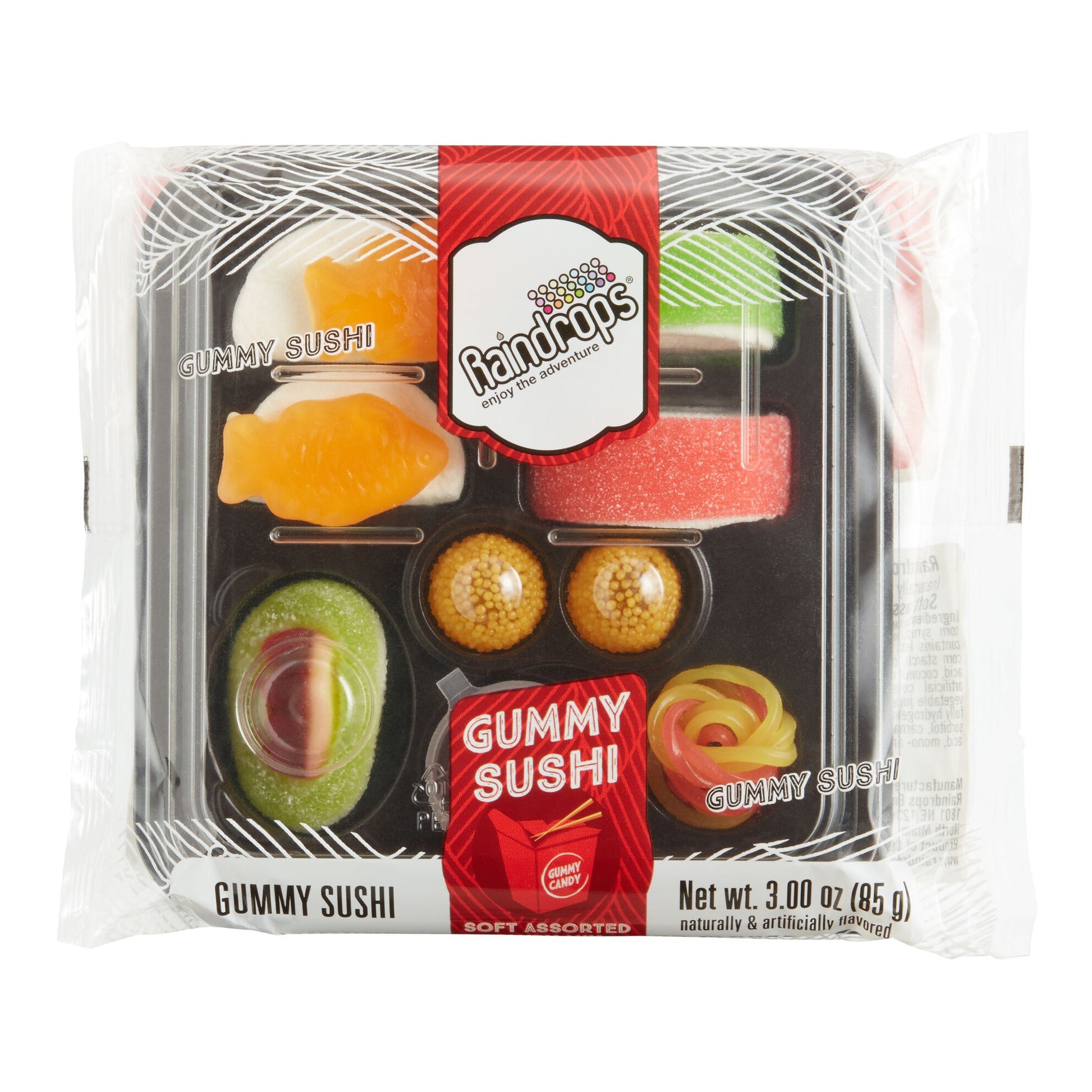 Raindrops Candy Sushi Mini Bento Box 9 Piece - Persnickety Shop