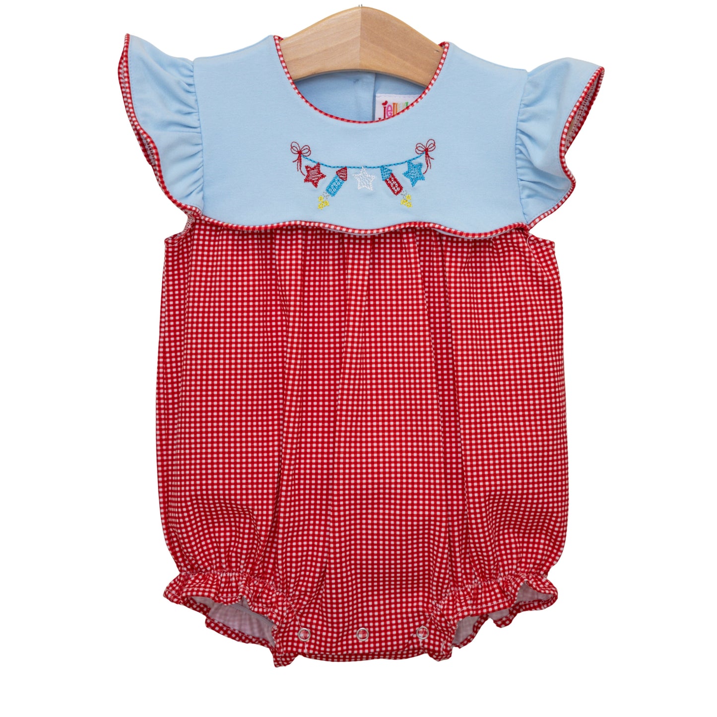 Jellybean Star Spangled Banner Scallop Bubble