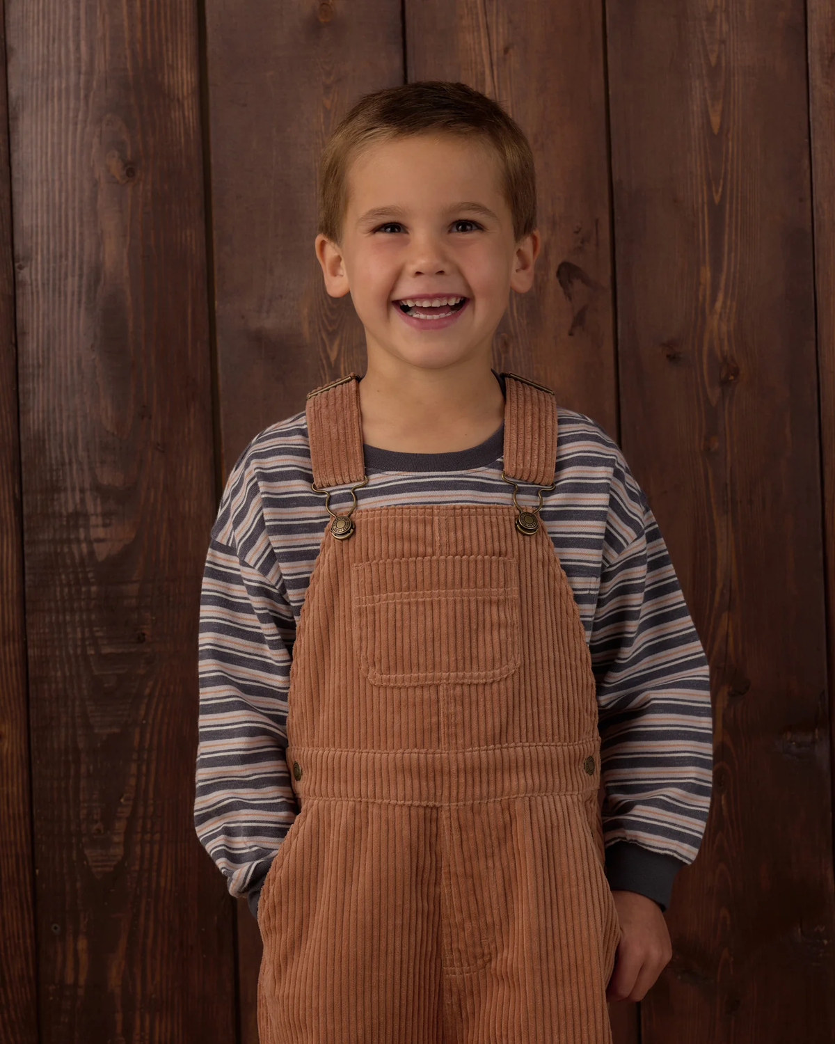 RYLEE + CRU RELAXED LONG SLEEVE TEE BLUE STRIPE