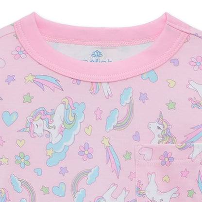 Magnolia Baby Enchanted Unicorns Short Sleeve Play Dress/ Nightgown - Persnickety Shop