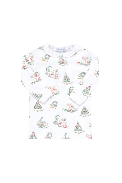 Nellapima Girl Christmas Toile Pajamas - Persnickety Shop