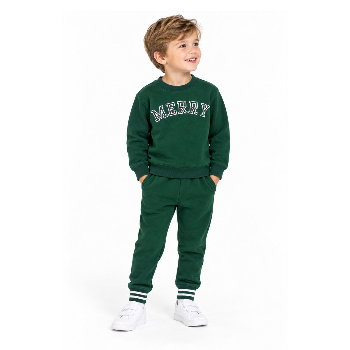 Bits & Bows Merry Plaid Signature Crewneck Sweatshirt