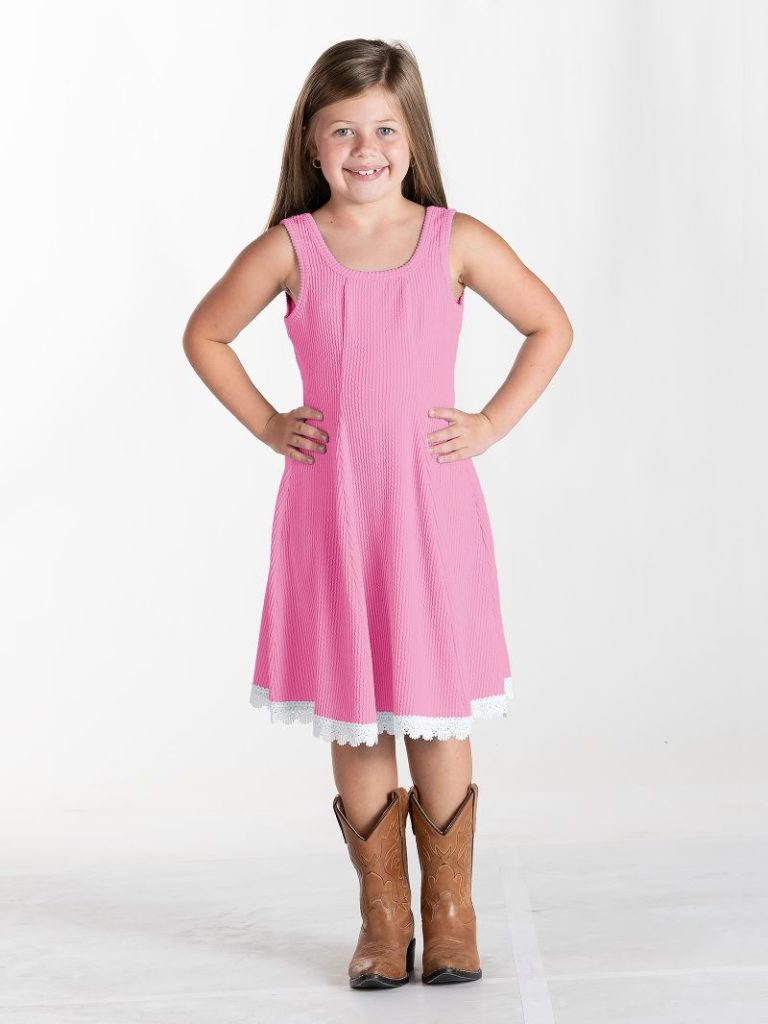 Simply Southern Girls Corded Tank Dress Prissy Pink - Persnickety Shop