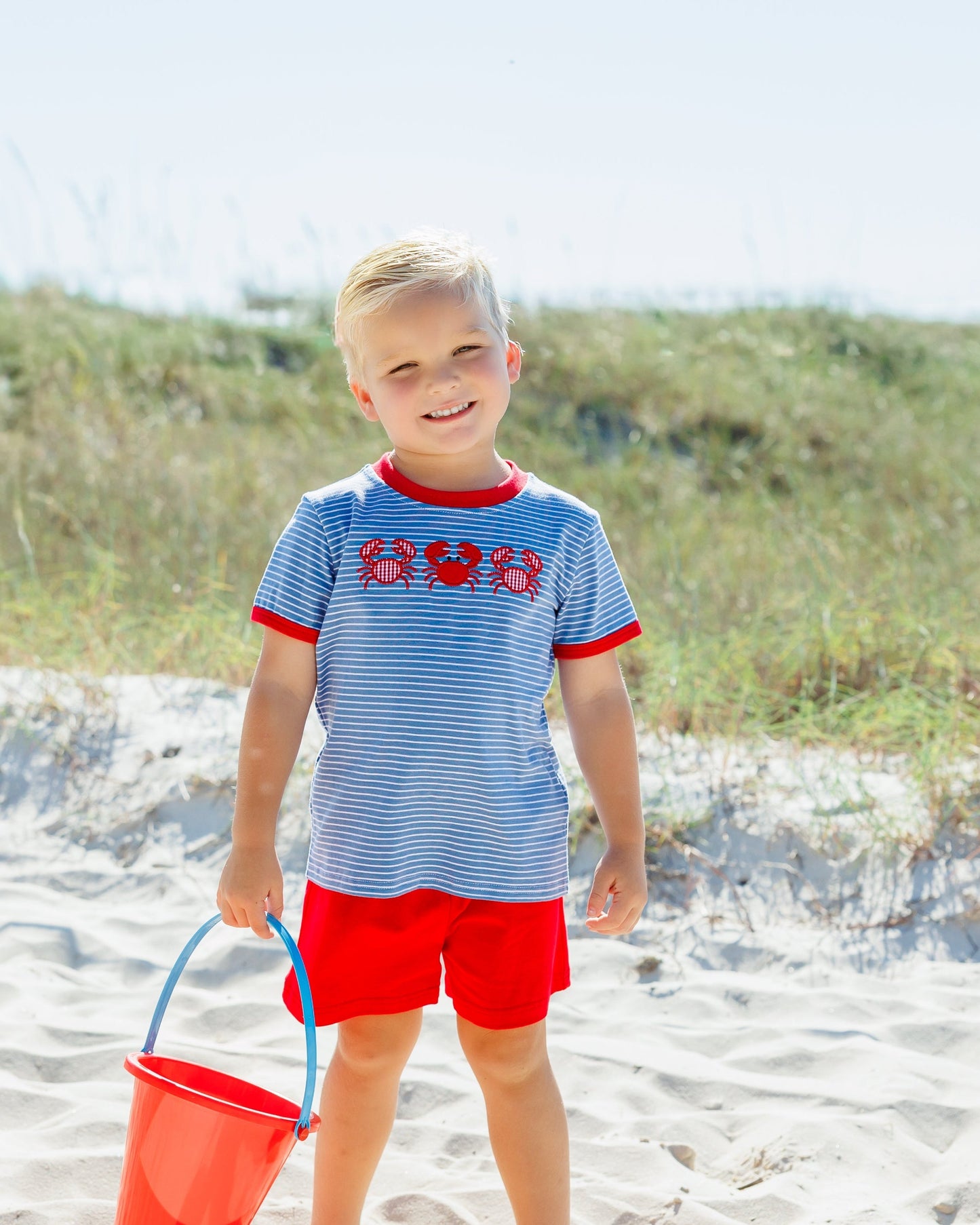 Jellybean Boy's Coastal Crab Short Set - Persnickety Shop