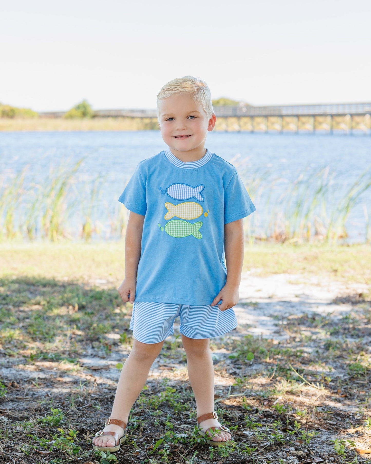 Jellybean Boy's One Fish Two Fish Short Set - Persnickety Shop