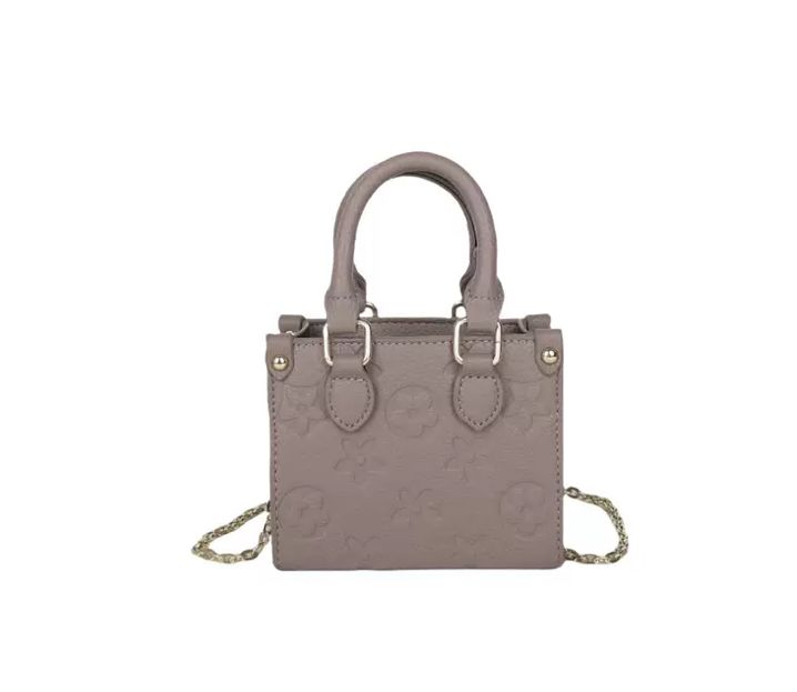 Fashion Printed Mini Tote- CAMEL