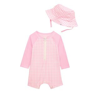 Baby Gingham Rashguard Pink - Persnickety Shop