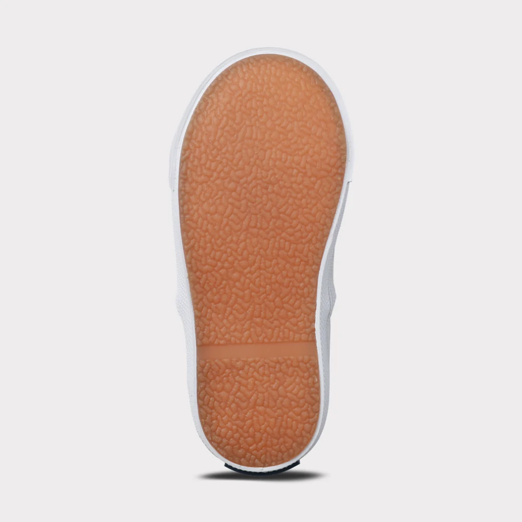OOMPHIES KHLOE GIRLS T-STRAP HOOK & LOOP SHOE WHITE
