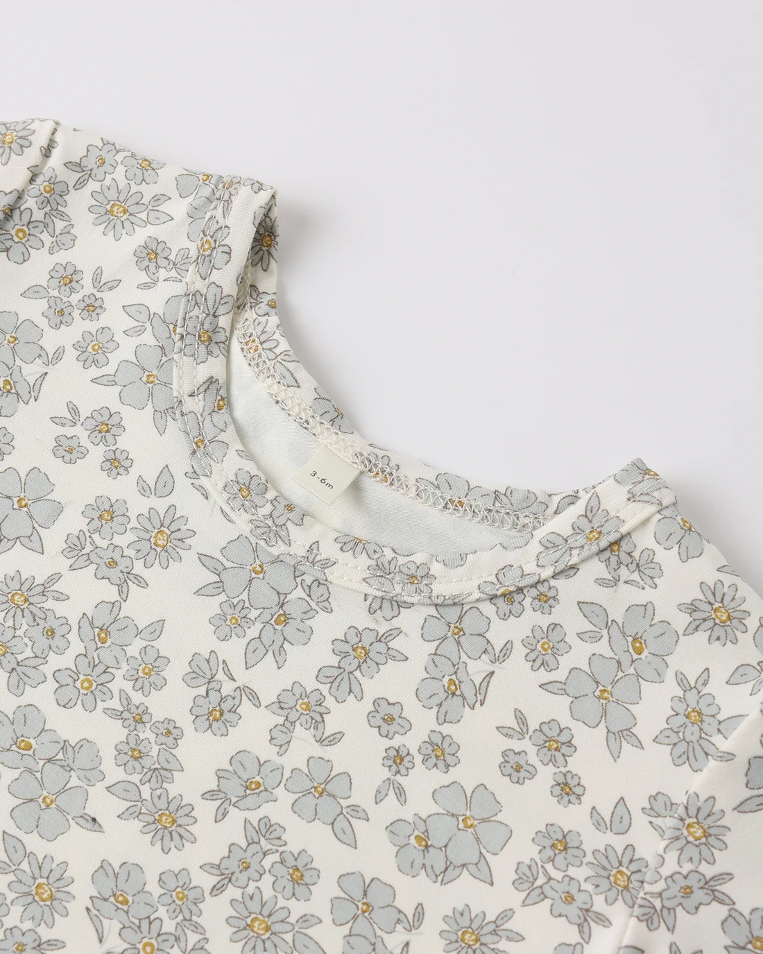 QUINCY MAE BAMBOO SHORT SLEEVE PAJAMA SET BLUE FLORAL - Persnickety Shop