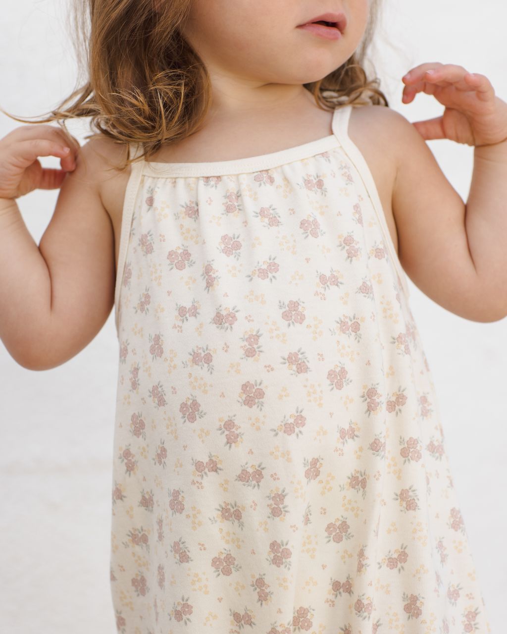 Smocked Jumpsuit || Flower Field - Persnickety Shop