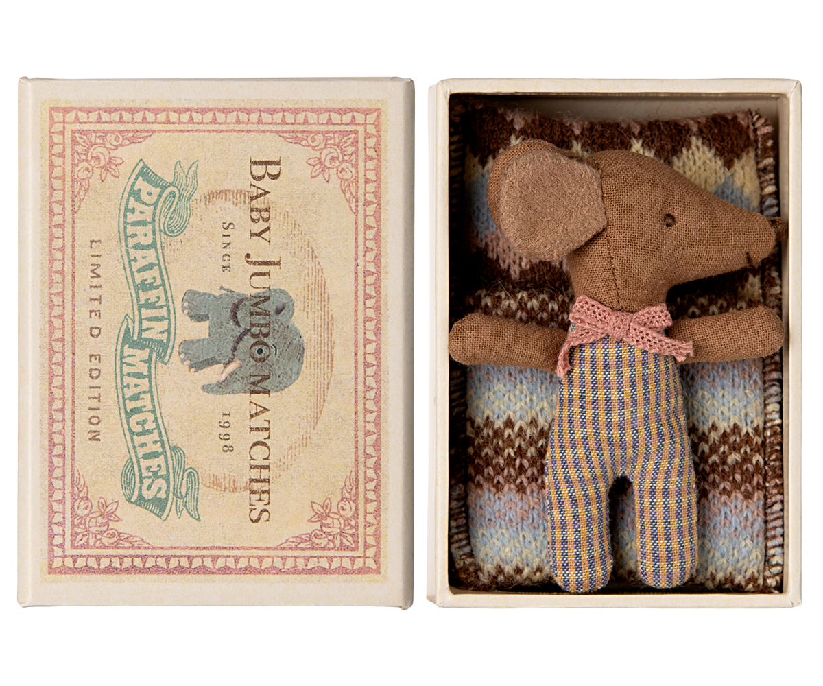 Maileg | Sleepy Wakey, Baby Mouse - Rose - Persnickety Shop