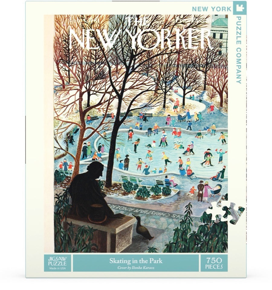 SKATING IN THE PARK 750 PIECE JIGSAW PUZZLE - Persnickety Shop